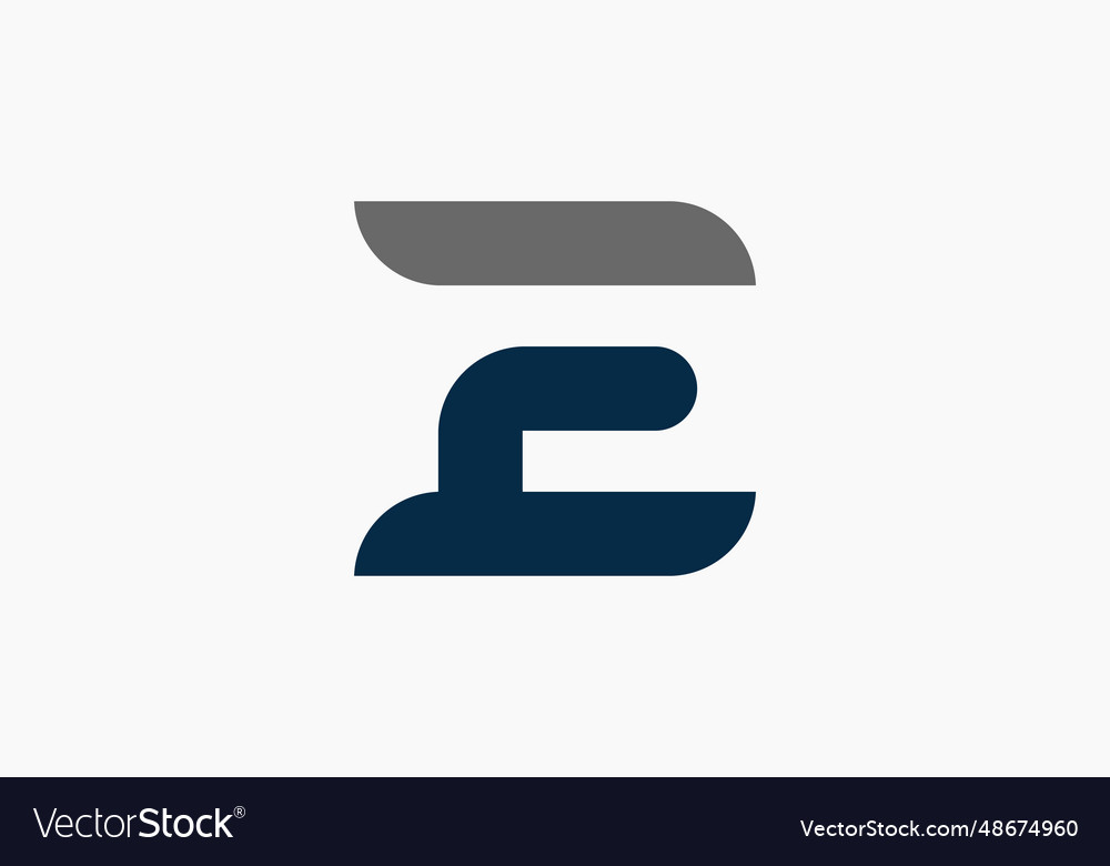 Initial letter e logo design for your business Vector Image