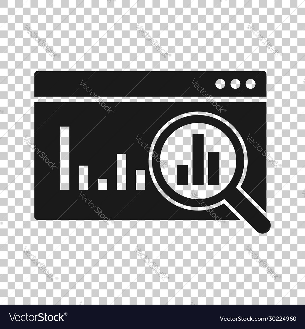 Market trend icon in flat style growth arrow Vector Image