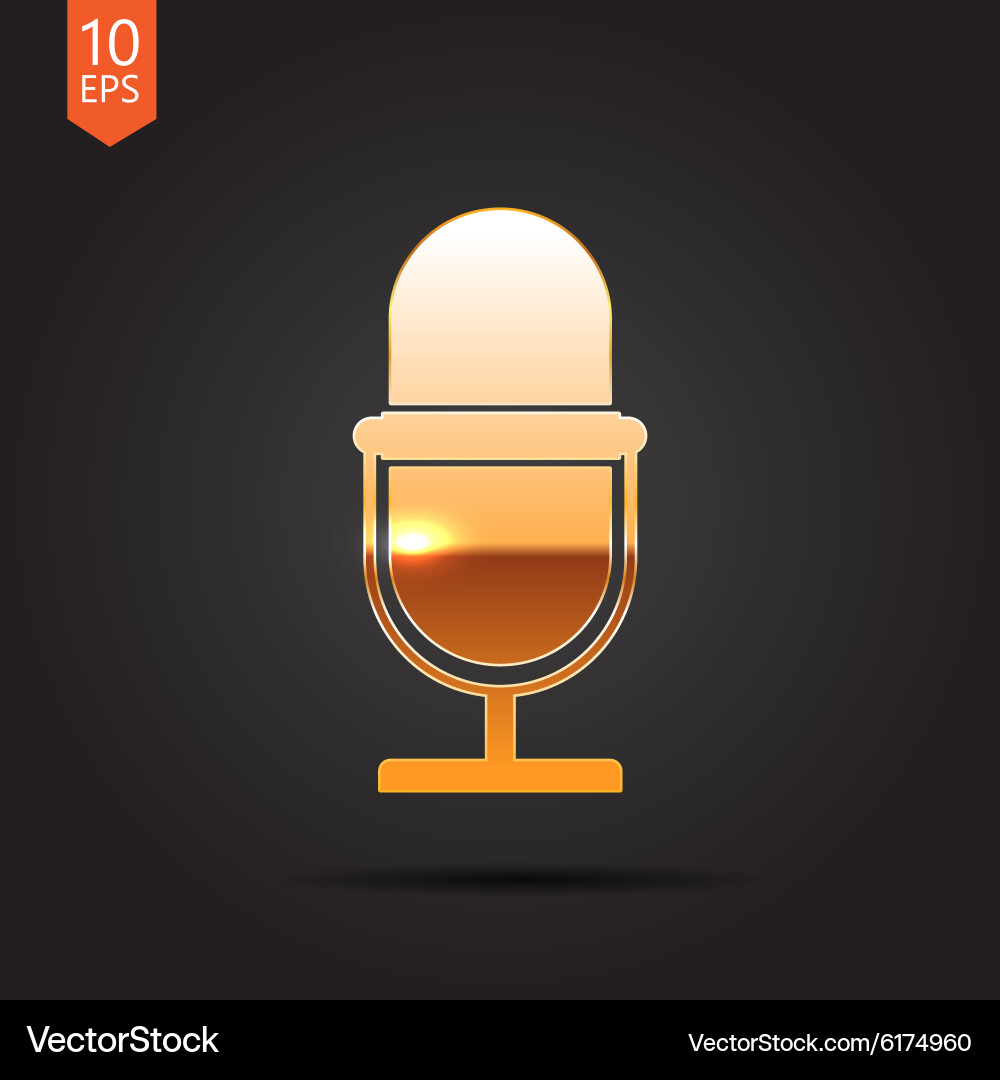 Microphone icon Royalty Free Vector Image - VectorStock