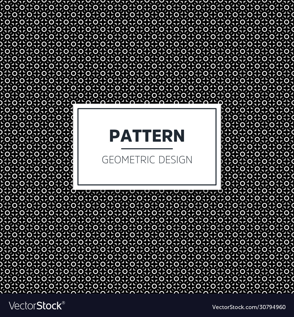 Seamless geometric black and white pattern