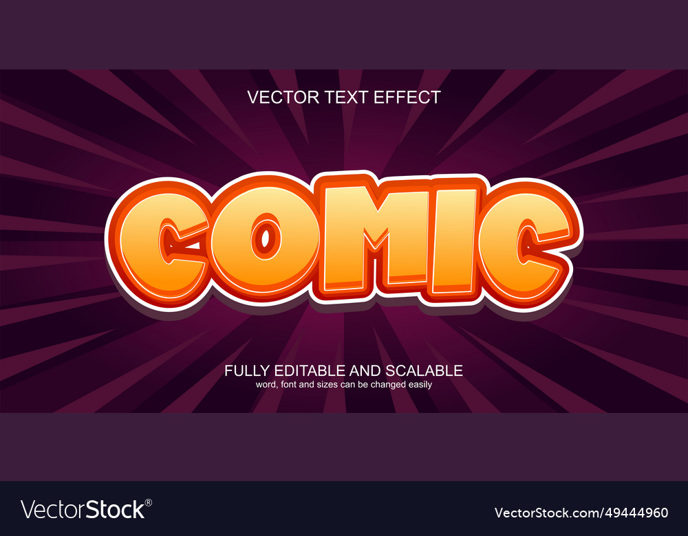 Text effect comic 3d style