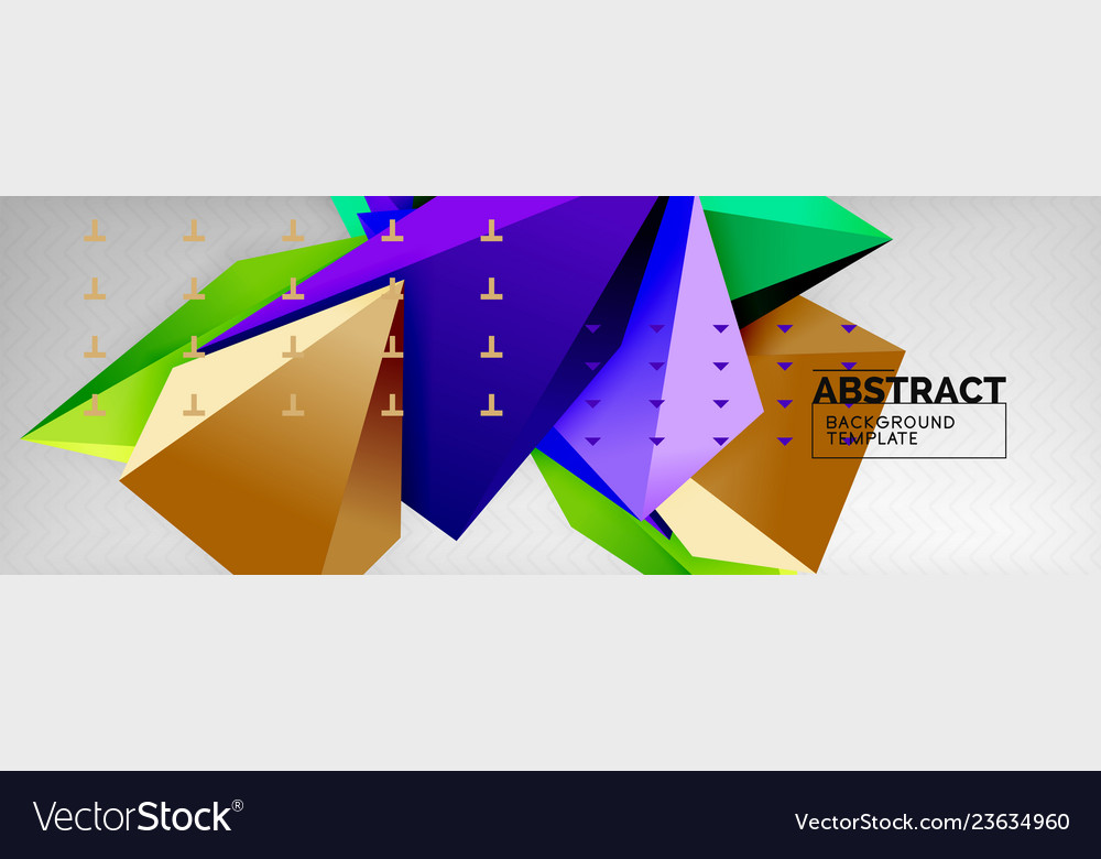 Triangles polygonal background 3d poly