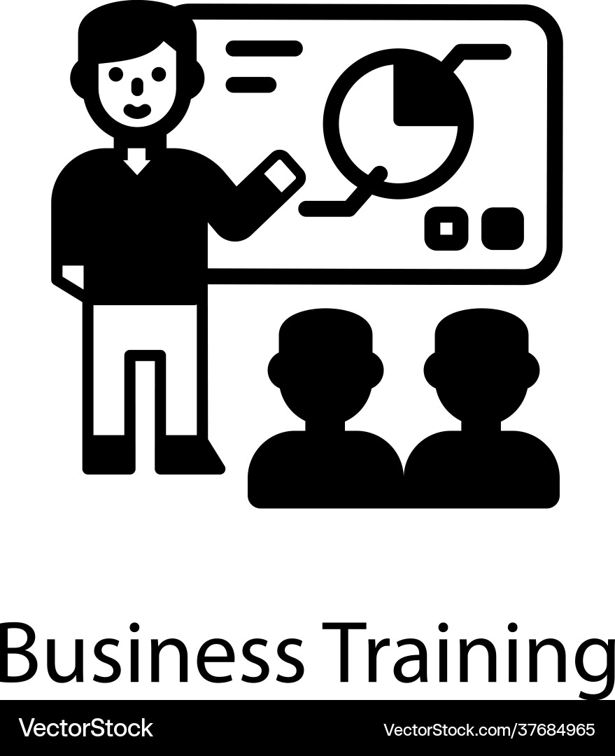 Business training Royalty Free Vector Image - VectorStock