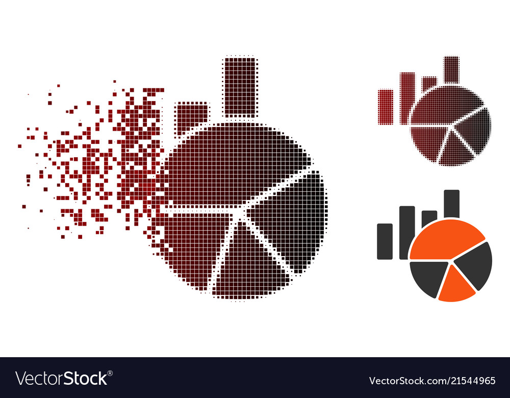 Getrennte Pixel-Halton-Charts-Symbol