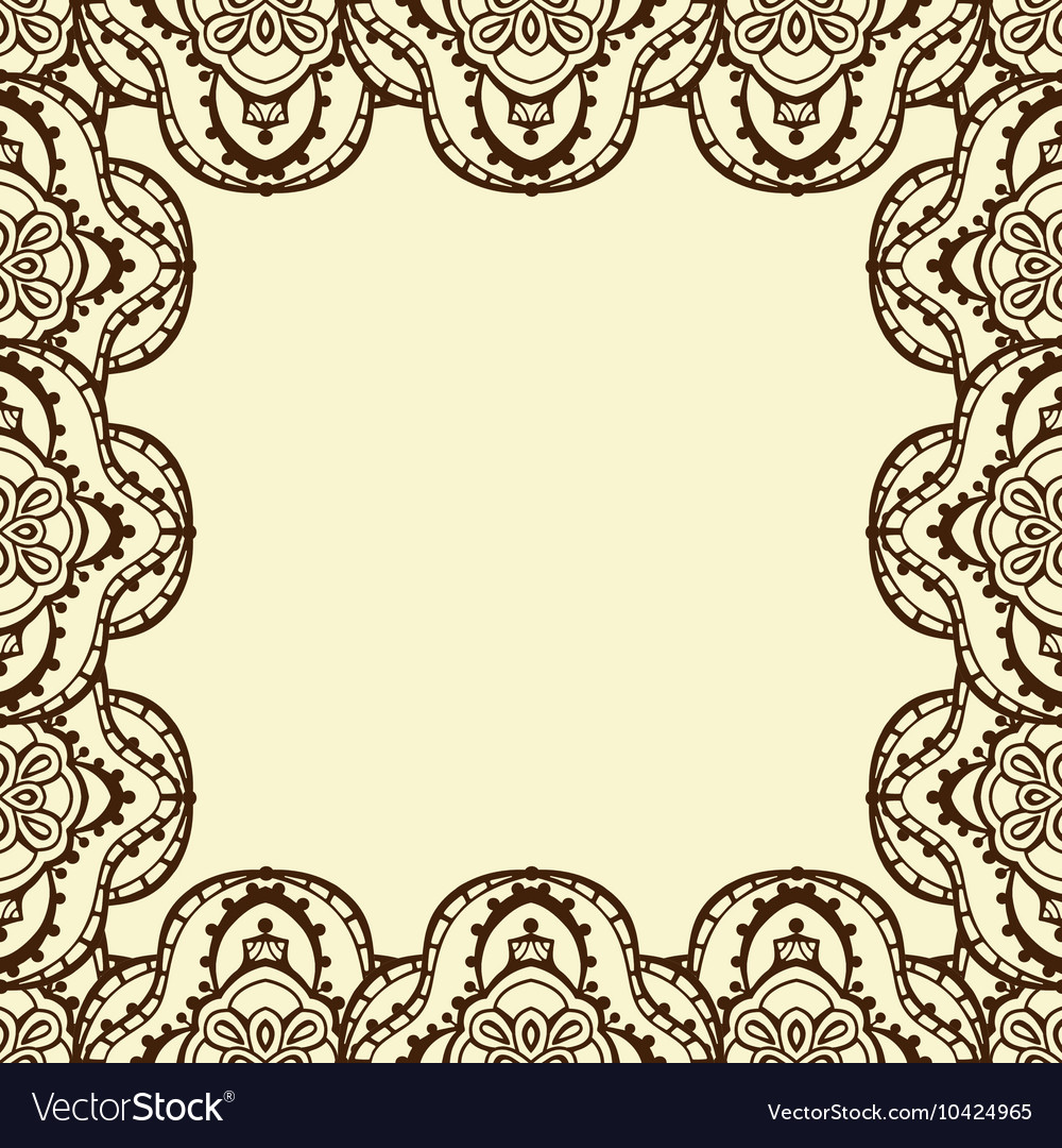 Mandala Frame Background Royalty Free Vector Image Mandala Frame Background Vector Image