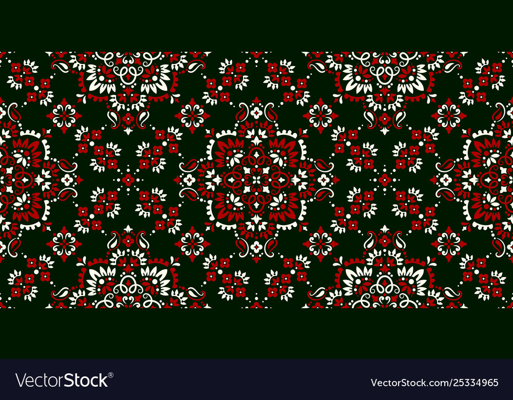 Seamless pattern based on ornament paisley bandana