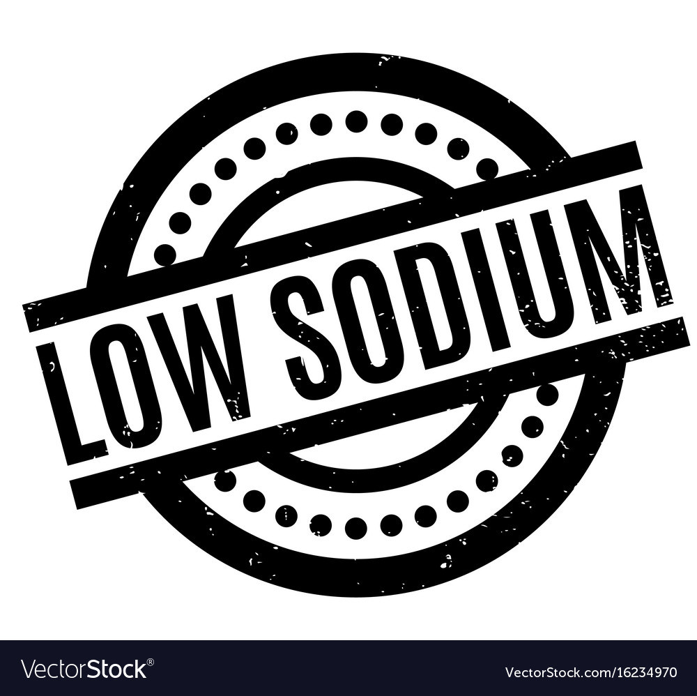 Low sodium rubber stamp Royalty Free Vector Image