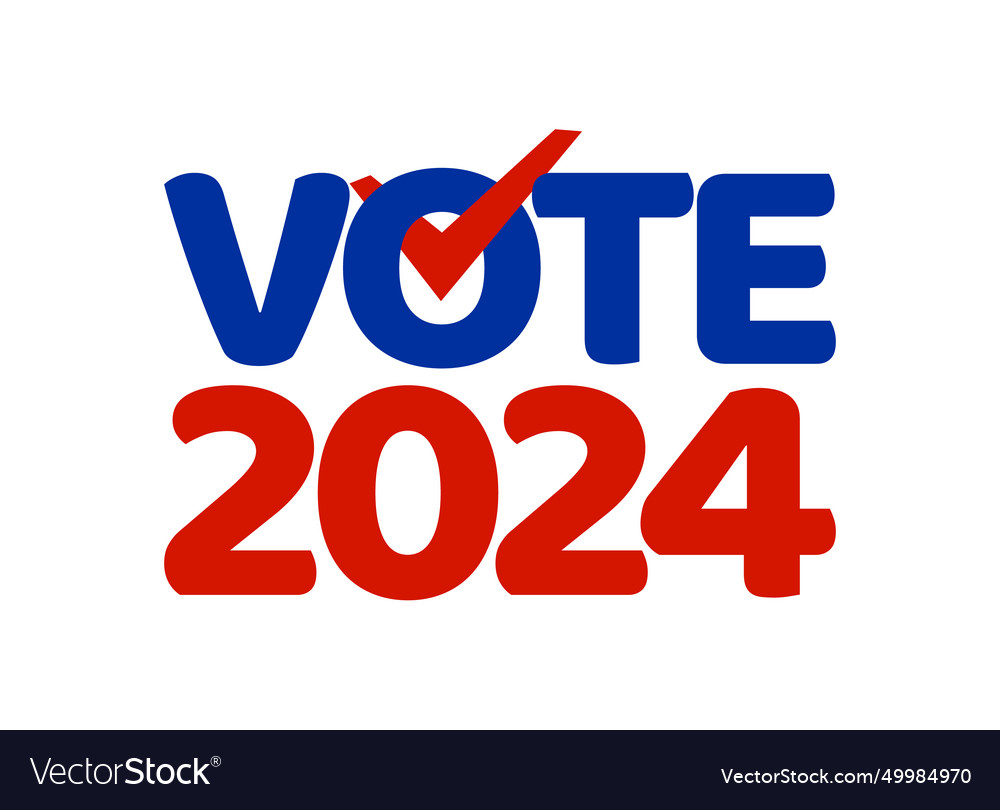 Presidential 2024 election year usa Royalty Free Vector