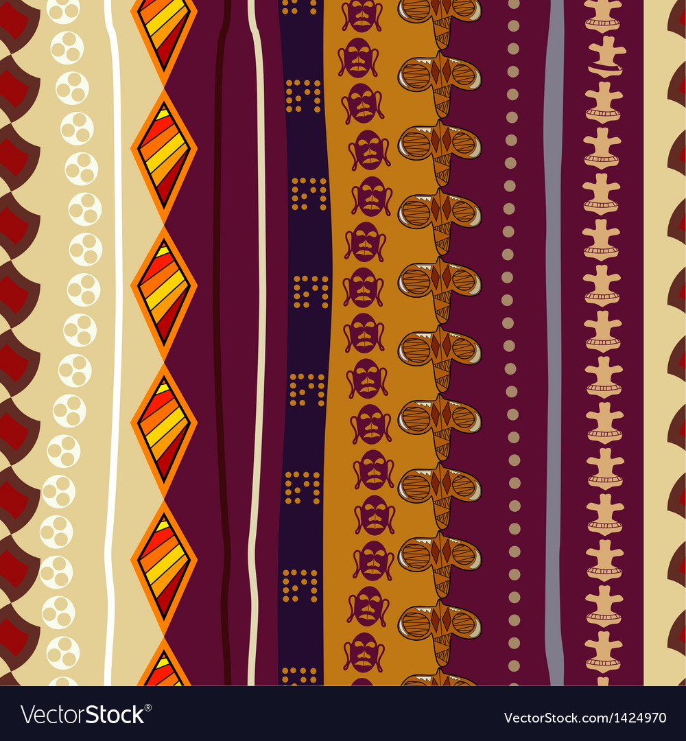 Seamless pattern with geometric elements and mask