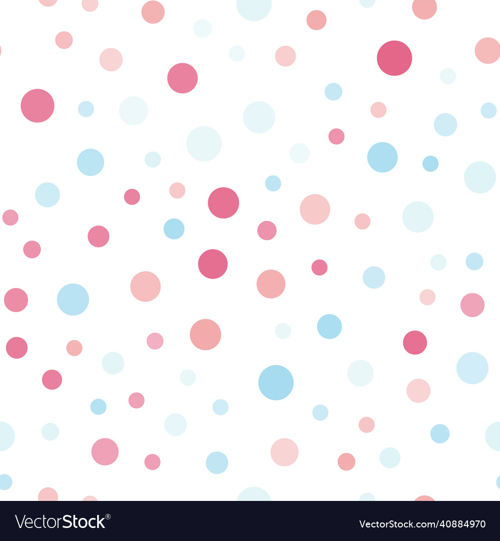 Seamless pattern with random colorful dots vector image Seamless pattern with random colorful dots