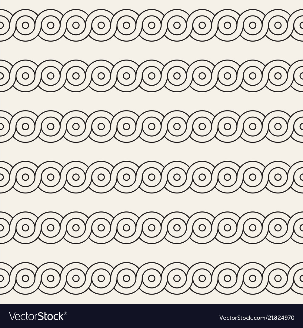 Seamless rounded interlacing lines pattern modern