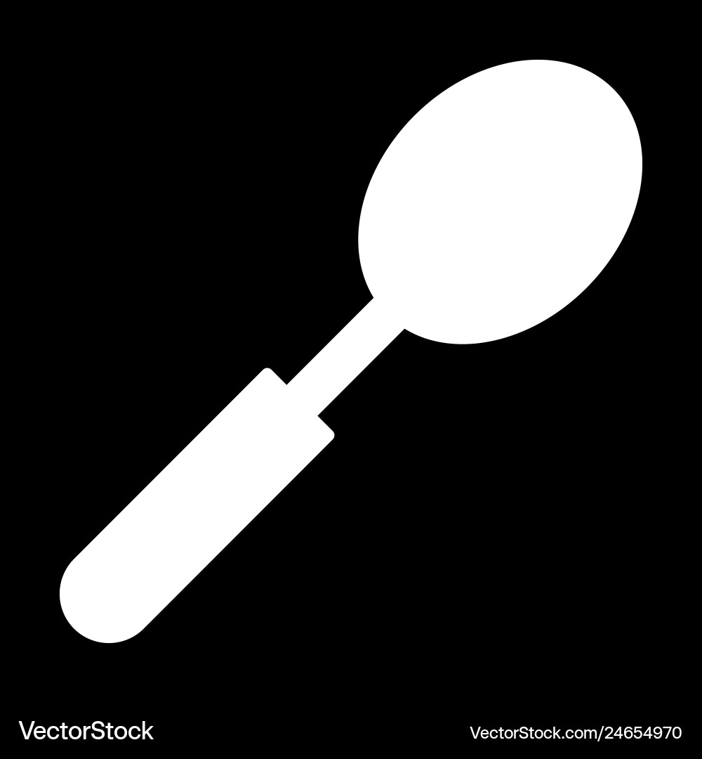 Spoon icon Royalty Free Vector Image - VectorStock