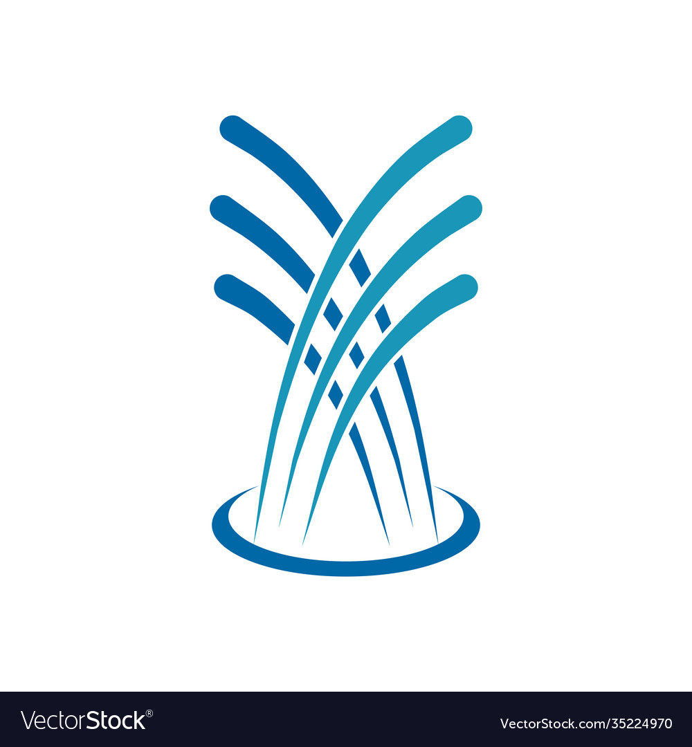 Wasserbrunnen Logo Vorlage