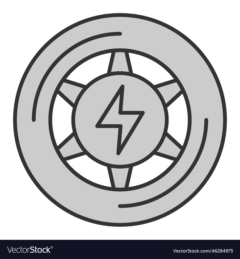 Electric scooter rear wheel 2 Royalty Free Vector Image