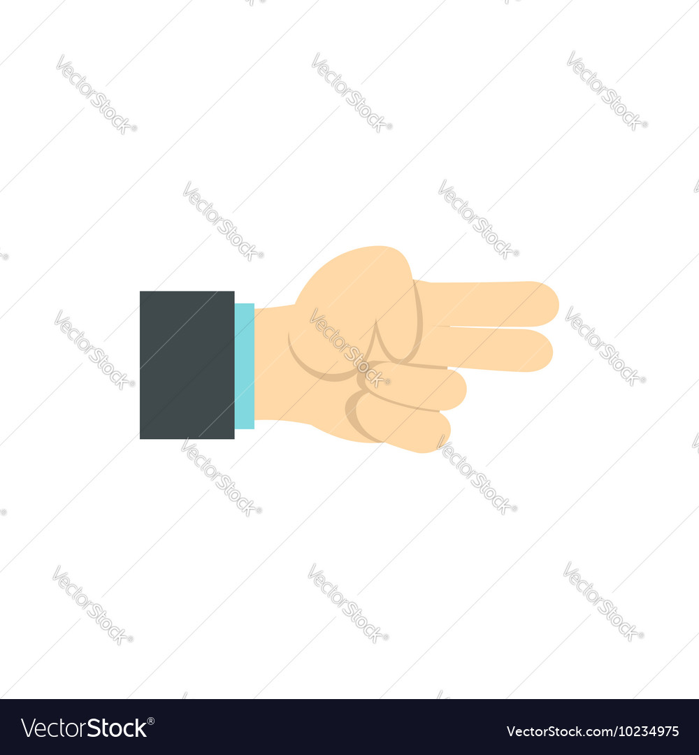 gesture-index-and-middle-finger-together-icon-vector-image