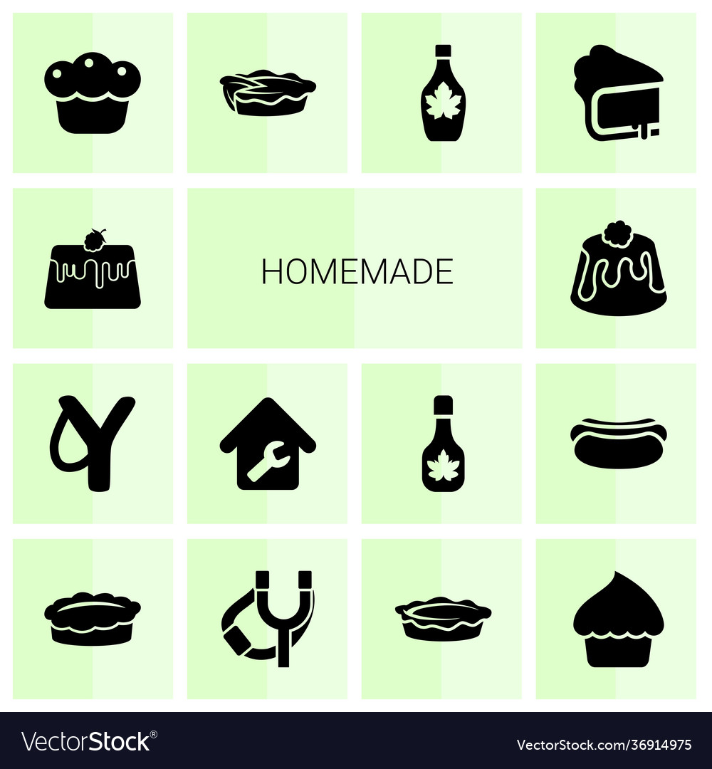 Homemade icons Royalty Free Vector Image - VectorStock