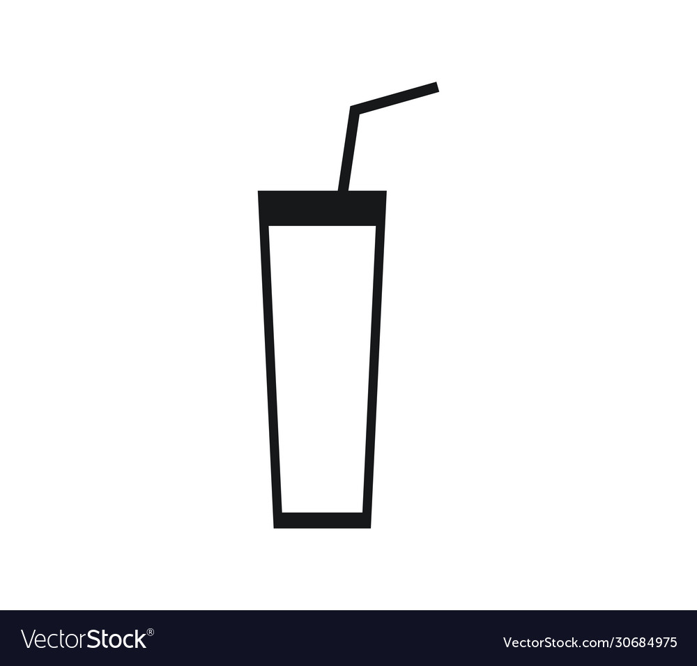 Juice icon in on white background Royalty Free Vector Image