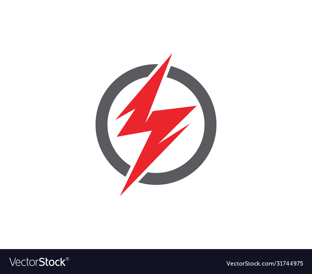 Lightning logo template