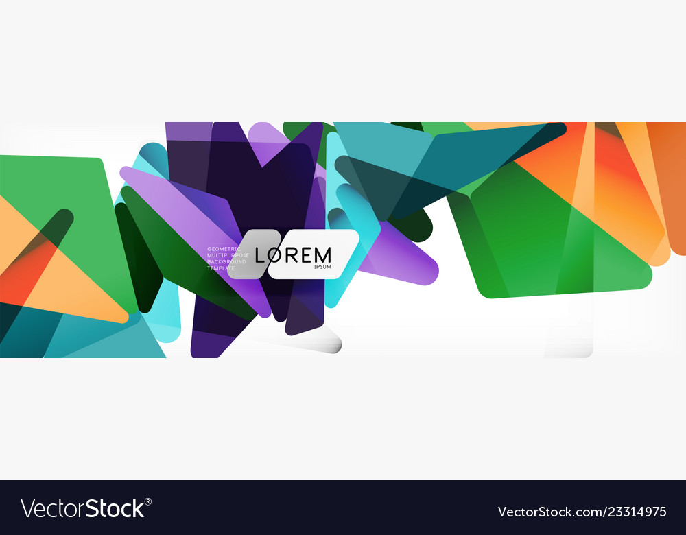 Mosaic triangular low poly style abstract