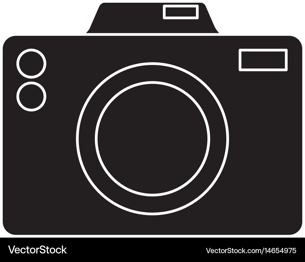 Photographic camera icon Royalty Free Vector Image