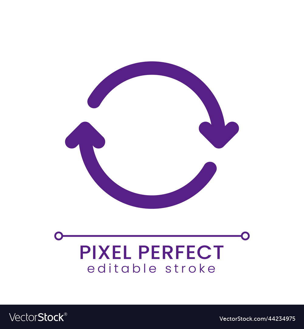 System upgrade pixel perfect rgb color ui icon vector image System upgrade pixel perfect rgb color ui icon