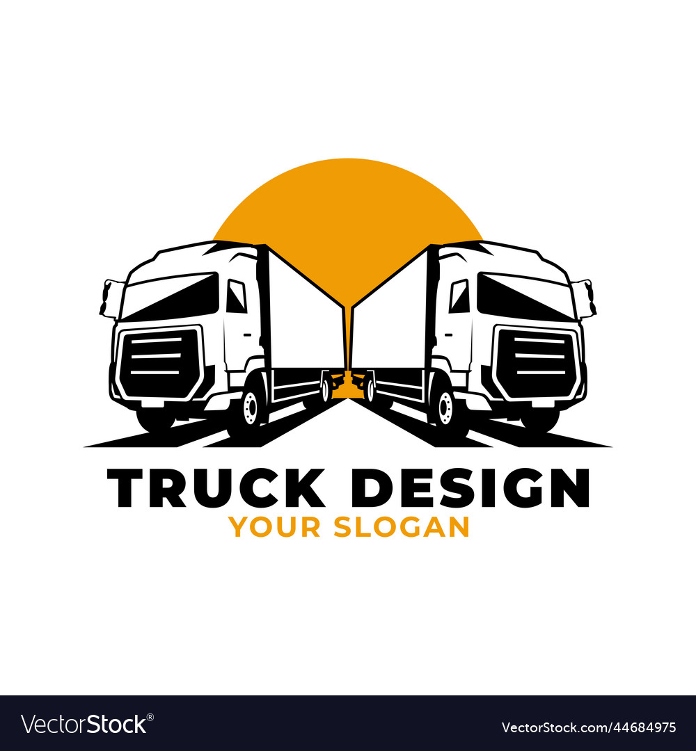 Truck delivery premium logo design templates