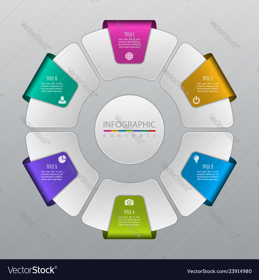 Abstract infographic template for chart diagram