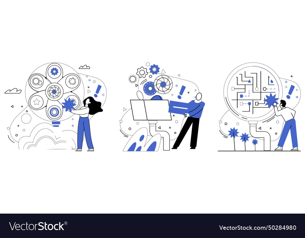 Business-Innovation der Sinfonie Erfolg Echos vector image Business-Innovation der Sinfonie Erfolg Echos