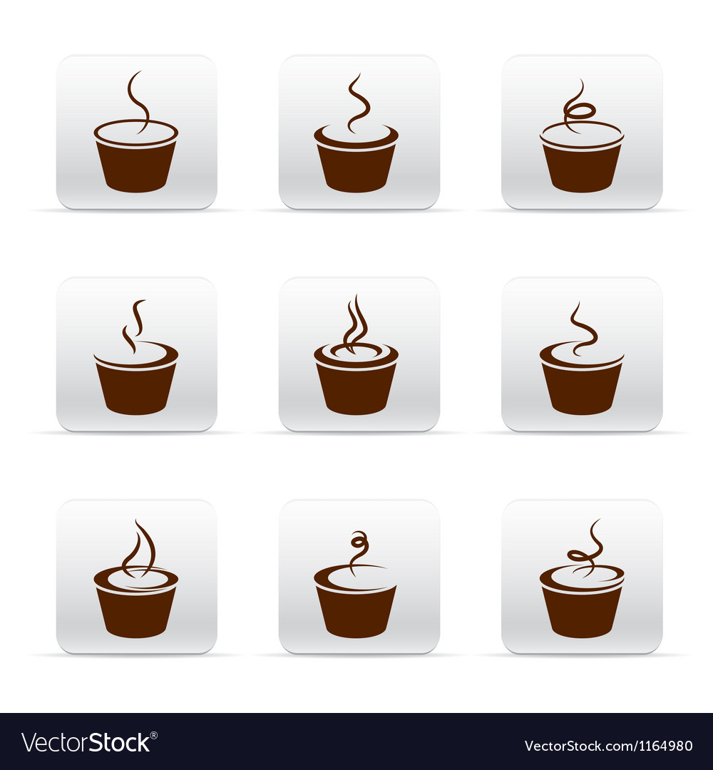 Coffee icon set Royalty Free Vector Image - VectorStock