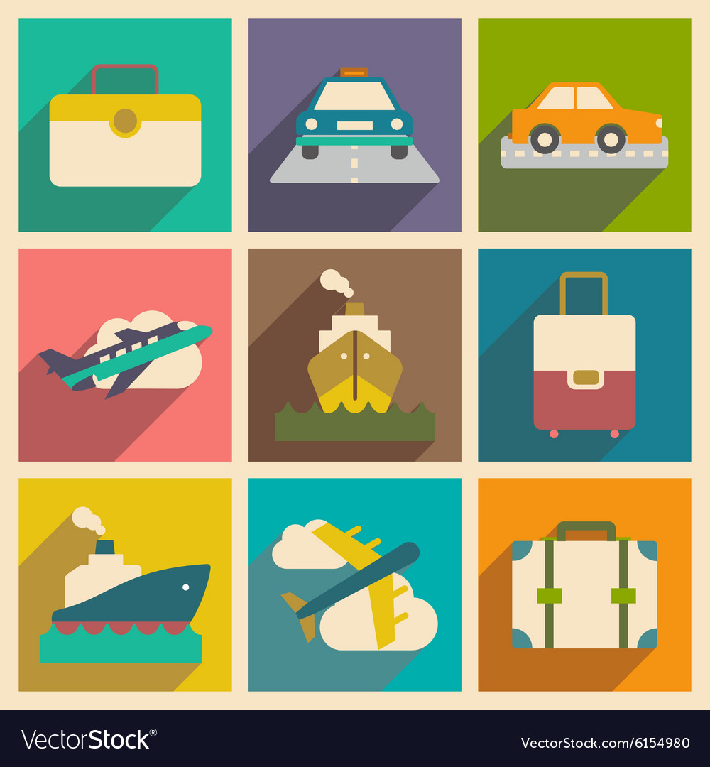 Flat with shadow concept and mobile application