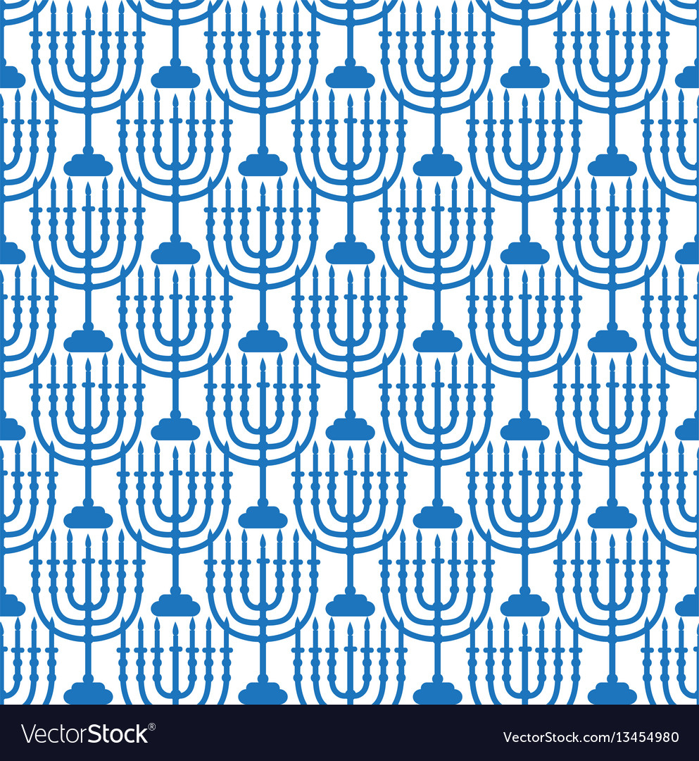 Happy israel independence day seamless pattern