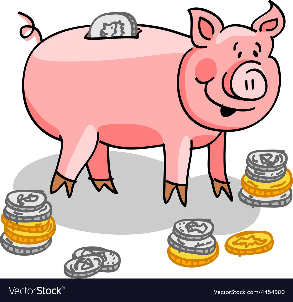 Piggy Royalty Free Vector Image - VectorStock