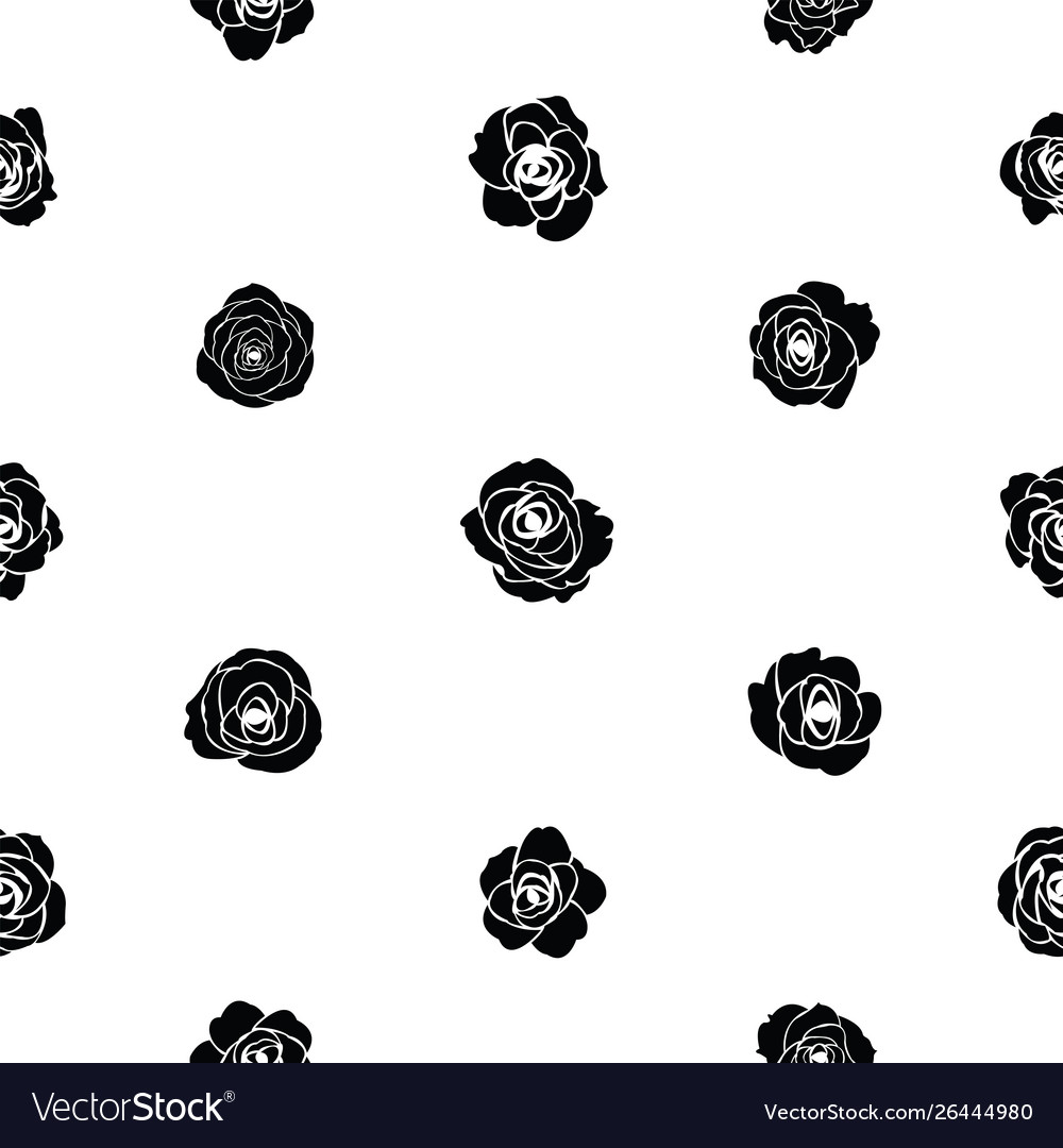Rose seamless pattern background icon