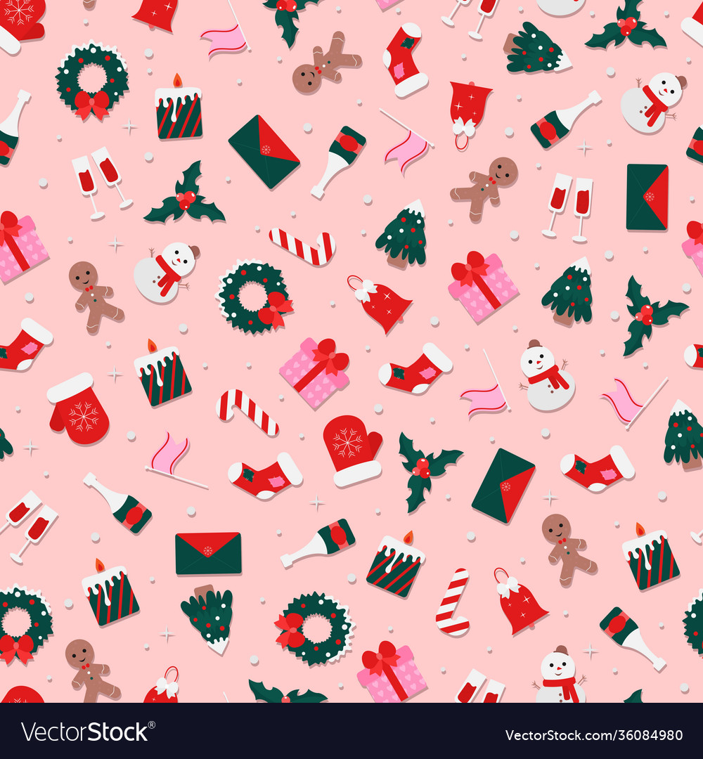 Seamless pattern christmas Royalty Free Vector Image