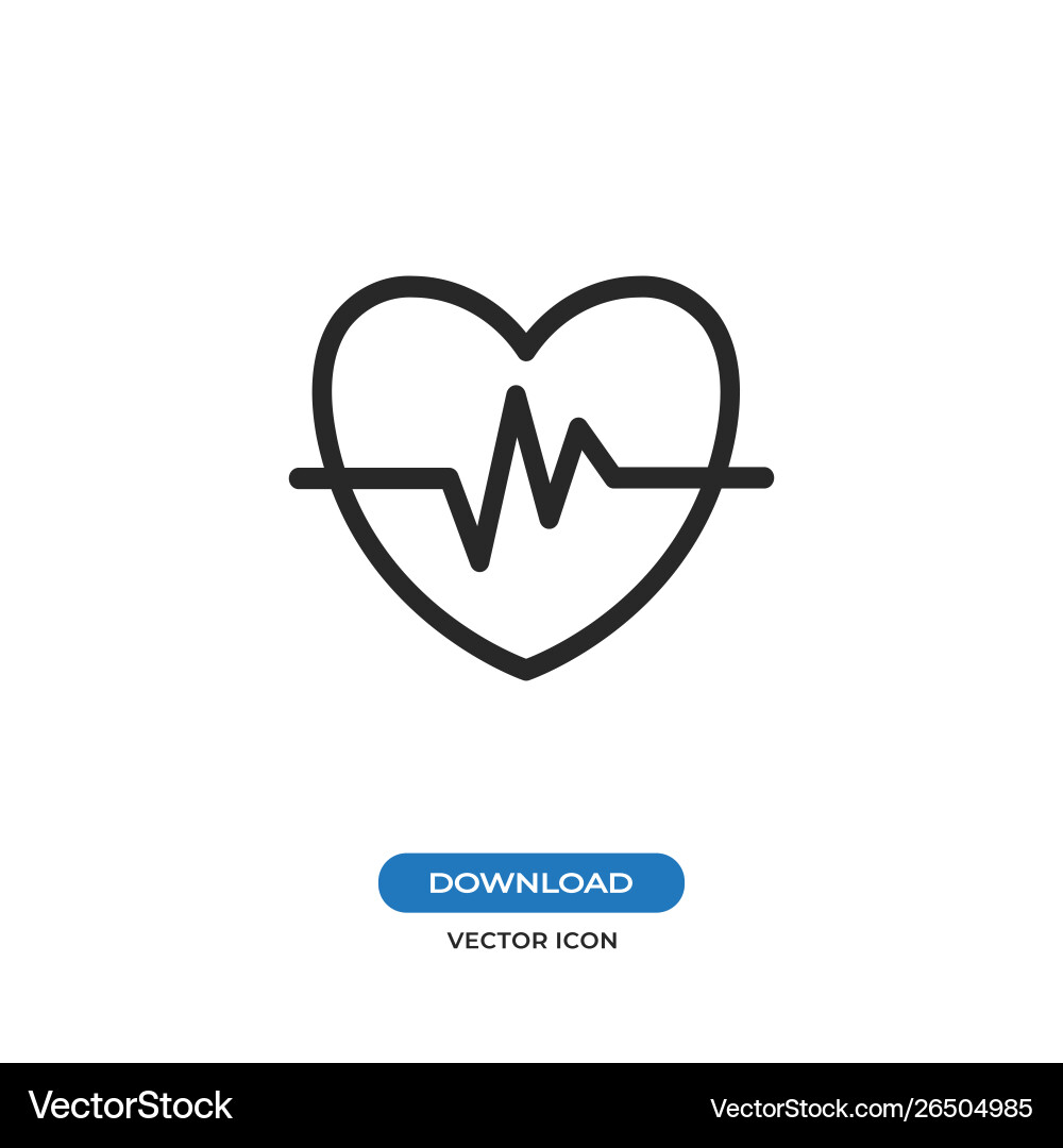 Cardiogram icon Royalty Free Vector Image - VectorStock
