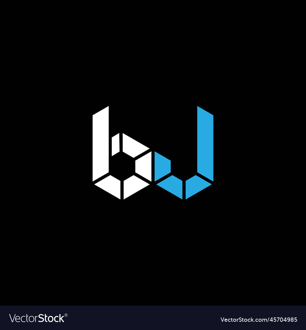 Jb or bj abstract outstanding professional Vector Image