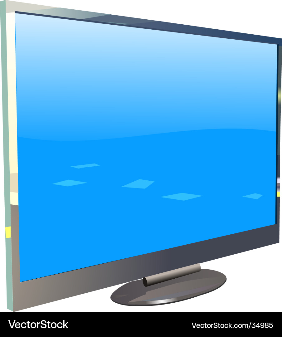 Plasma tv Royalty Free Vector Image - VectorStock