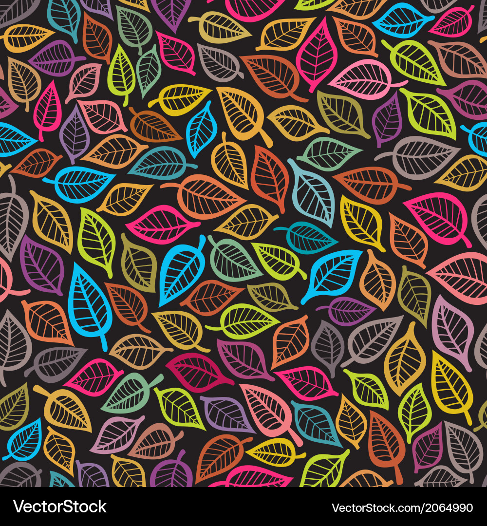A seamless pattern with leafautumn leaf background