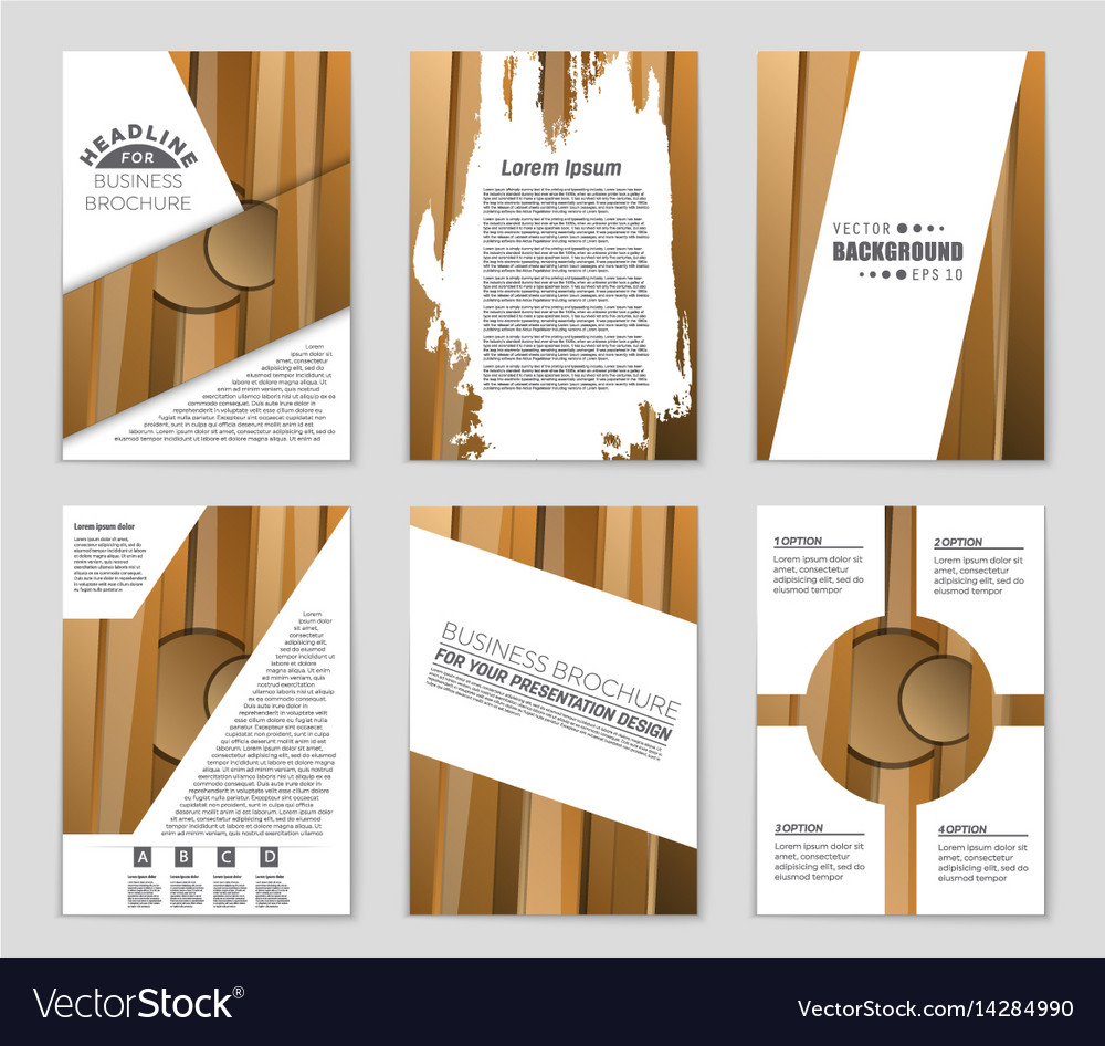 Abstract layout background set for art
