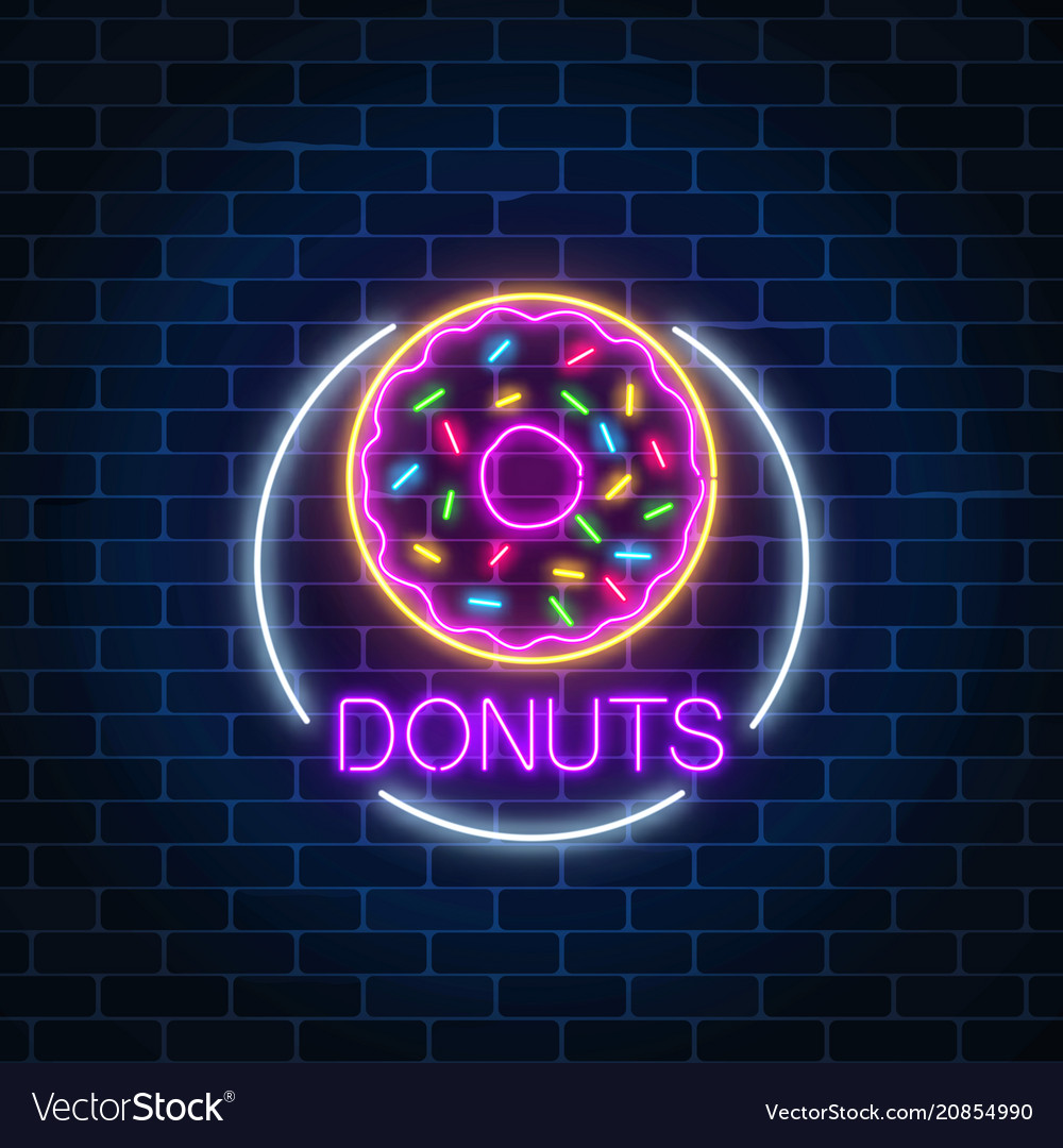 donut light up sign