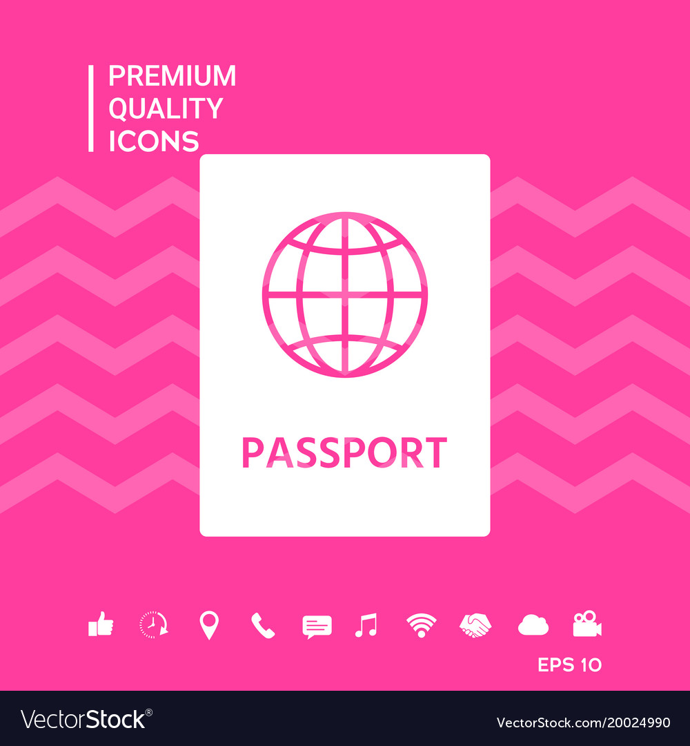 Passport symbol icon