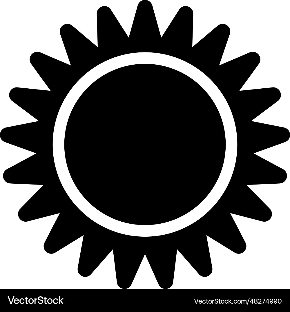 Sun icon Royalty Free Vector Image - VectorStock