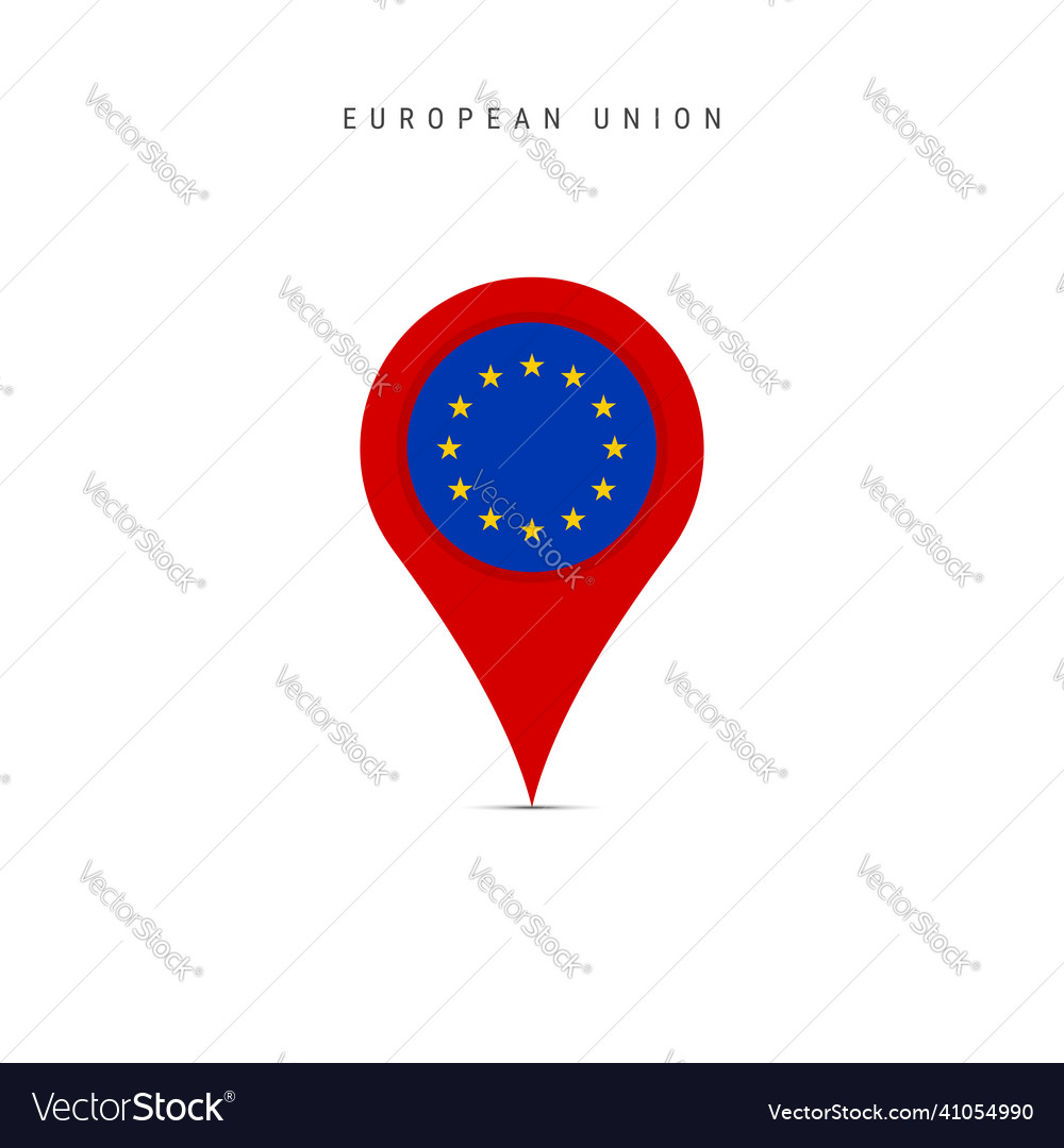 eu flag with teardrop