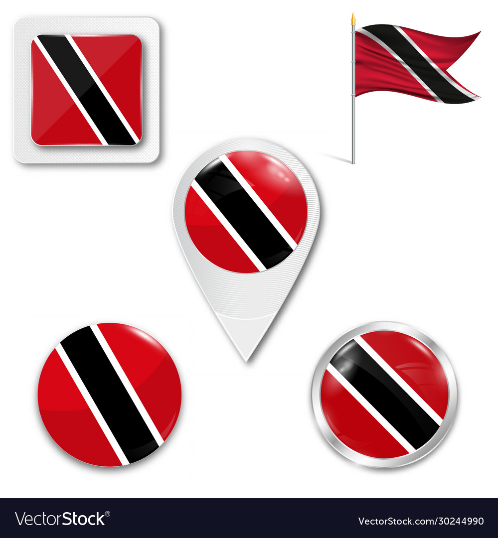 Trinidad And Tobago Flag Royalty Free Vector Image