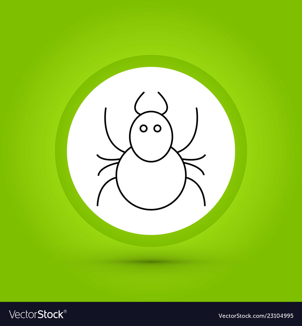Ant icon in creative design with elements