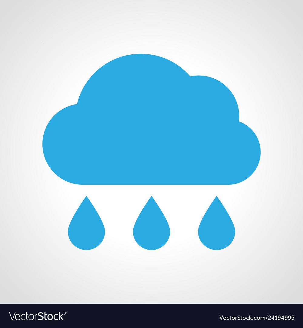 Cloud rain icon Royalty Free Vector Image - VectorStock