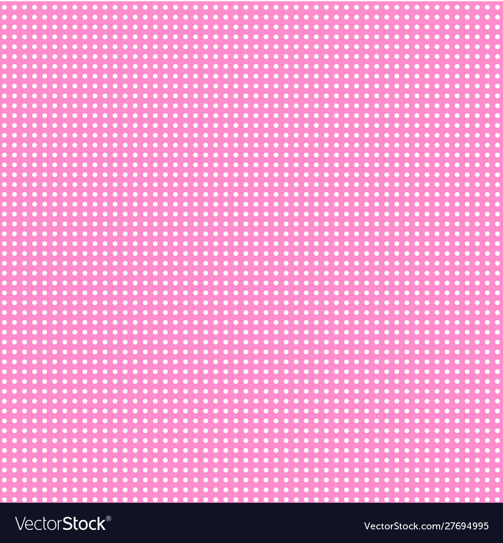 Pink background with white dots Royalty Free Vector Image