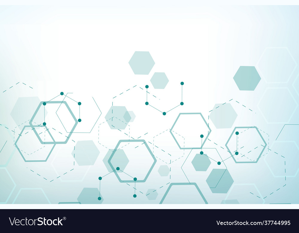 Science network pattern connecting lines and dots vector image Science network pattern connecting lines and dots