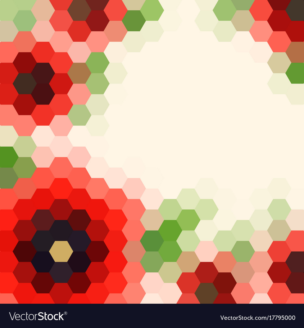 Abstract colorful background of hexagons