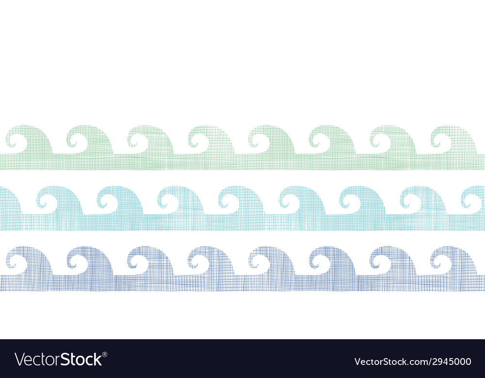 Abstract textile waves stripes horizontal seamless